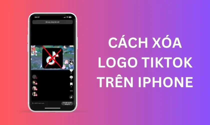 Xóa logo TikTok trên iPhone